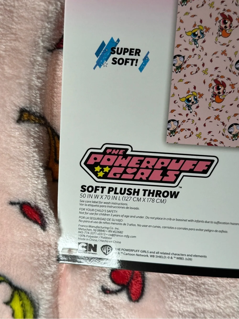 The Powerpuff Girls Fall Throw Blanket